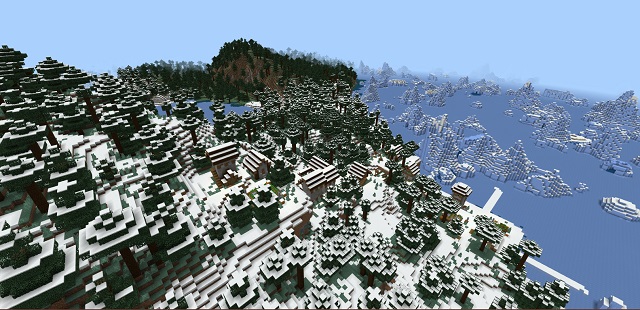 Minecraft Ice Age village seed