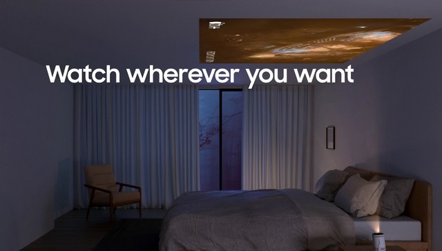 New Samsung Projector Lets You Watch Movies on a Ceiling | Beebom