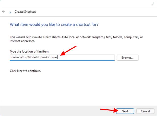 shortcut code