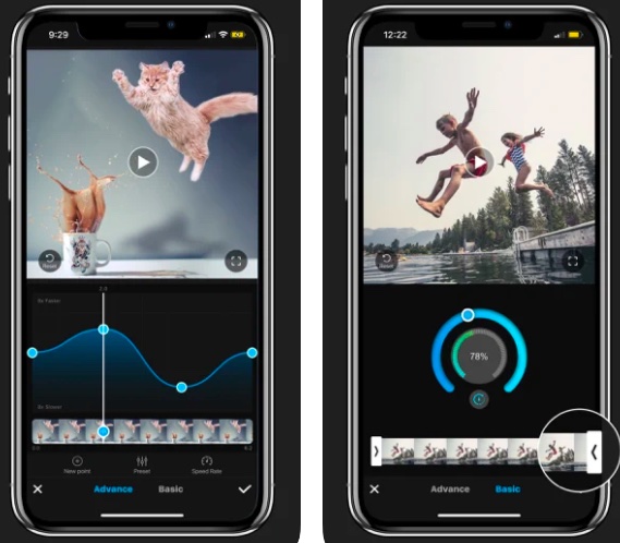 Slow-motion video editor for iOS