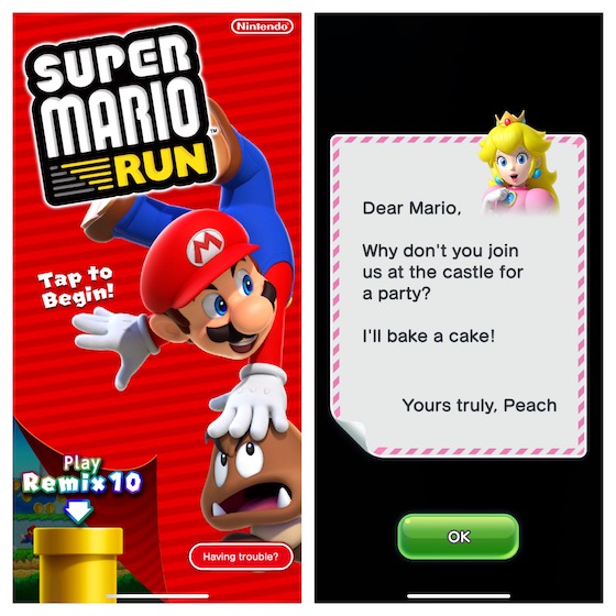 Super Mario Run for iPhone and iPad