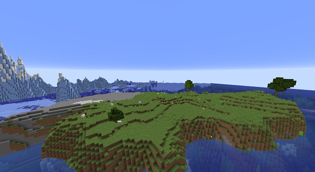 Survival Island Seed in Minecraft 1.18