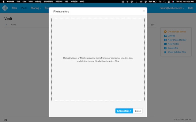 Sync cloud storage