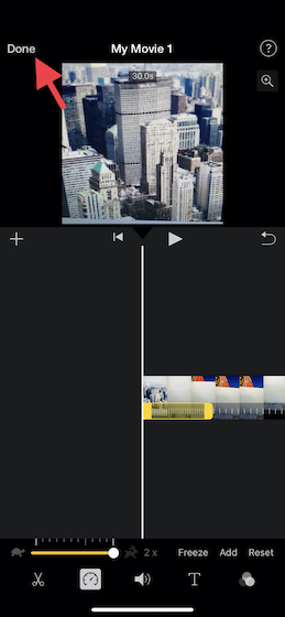 మార్పులను నిర్ధారించడానికి పూర్తయిందిపై నొక్కండి