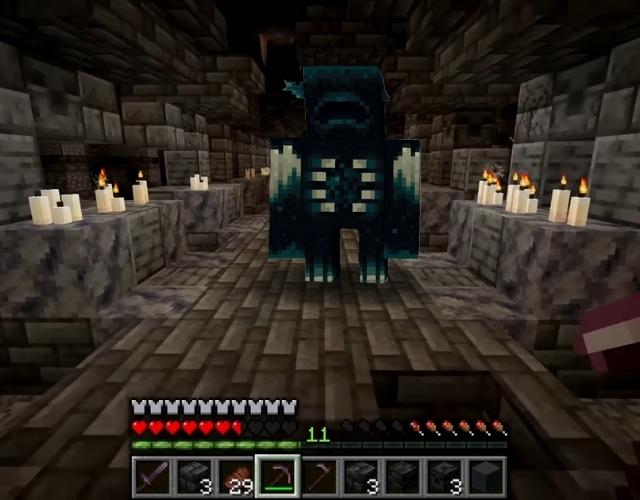 Warden in Deep Dark Cities of Minecraft