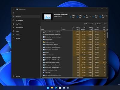 Windows 11 Task Manager with Dark Mode and Fluent Design Coming Soon