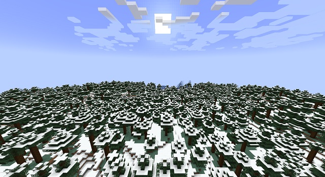 Wooded Snow - best minecraft 1.18 snow biome seeds