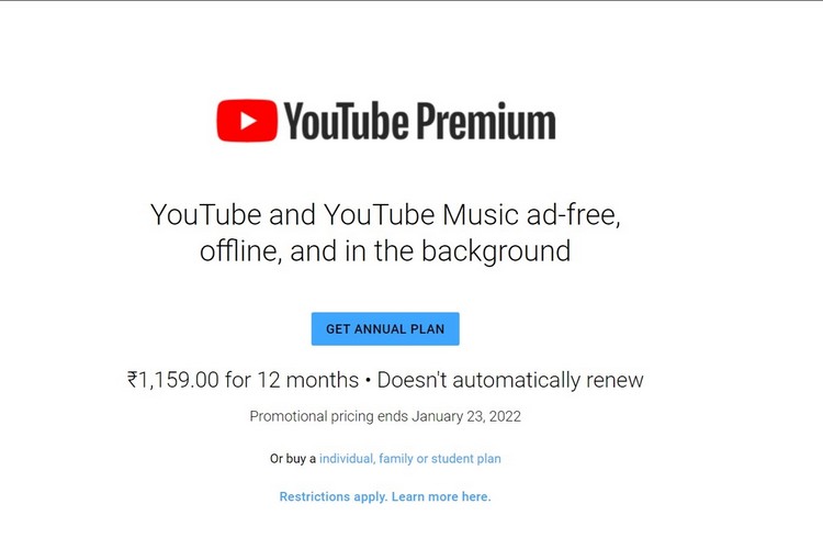 YouTube Premium And Music Get A New Annual Plan With An Exciting Offer ...