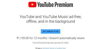 YouTube Is Offering a New Annual Plan for Its Premium, Music Subscription at a Discounted Price