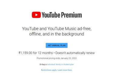 YouTube Is Offering a New Annual Plan for Its Premium, Music Subscription at a Discounted Price