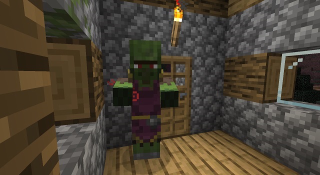 Village Zombie Entuk ing Minecraft