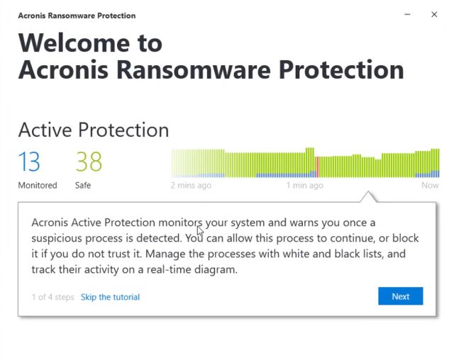 8. Acronis Ransomware الحماية
