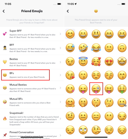 change emoji snapchat - iphone 3