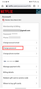 Change Password On Netflix Mobile App