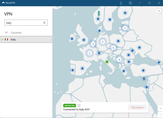 connect to a country on your choice on VPN