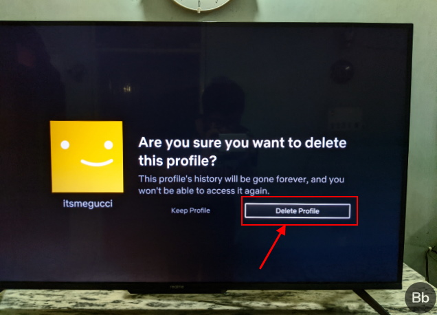 delete netflix profile on smart TV - 4