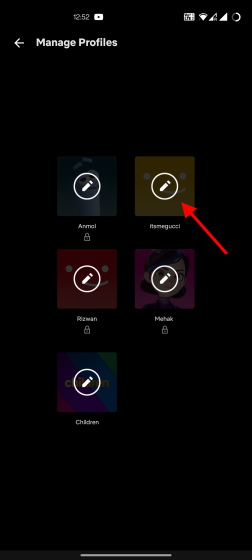 netflix profile delete option - android and ios
