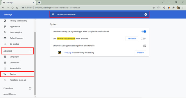 open hardware acceleration in chrome