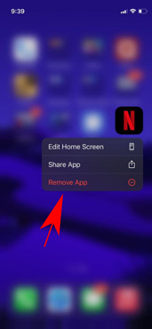 remove netflix on iphone