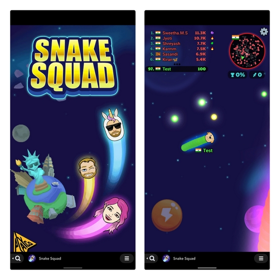 Popular snake game