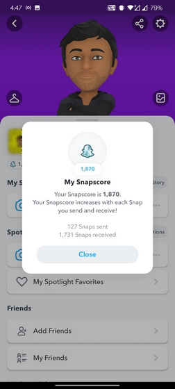 snapscore details