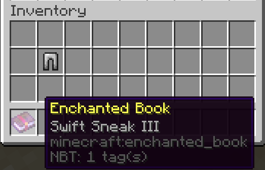 swift sneak - armor enchantment - minecraft