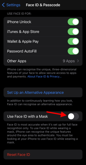 How to Use Face ID with a Mask without Apple Watch