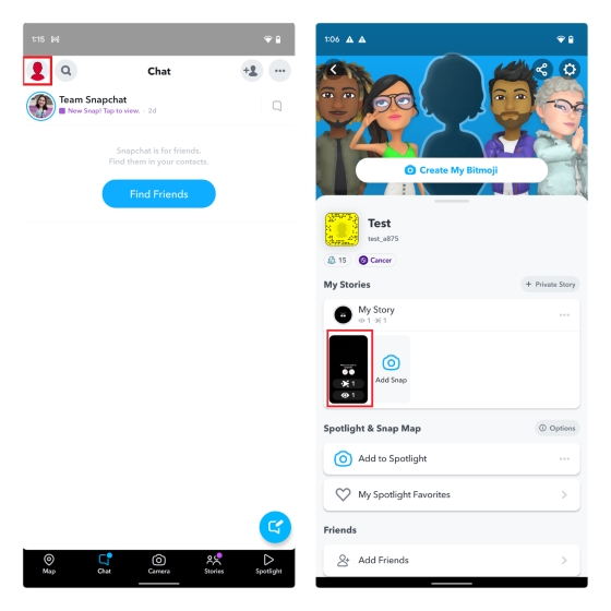 view story stats
