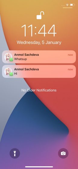 whatsapp shows profile picture in notifications