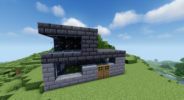 minecraft stone brick house