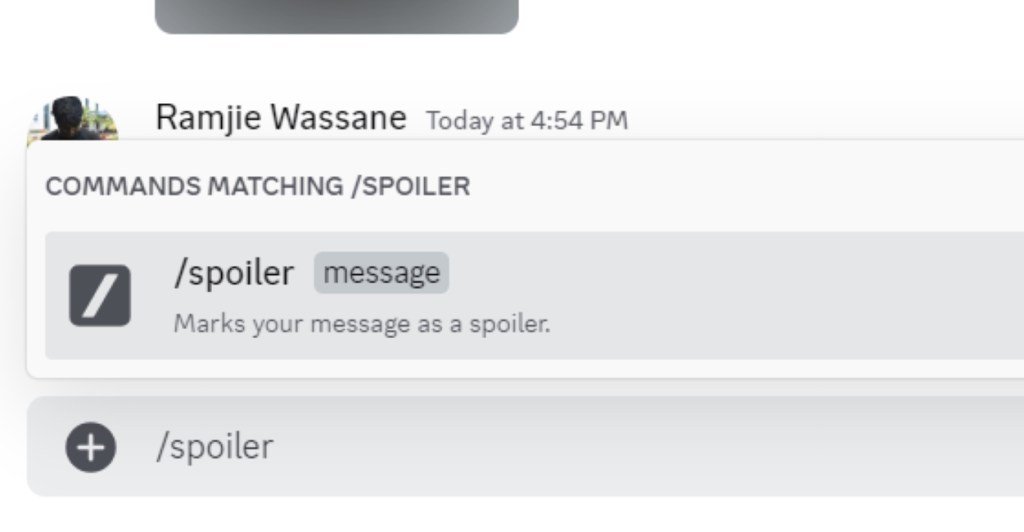 Add Spoiler Tag in Discord