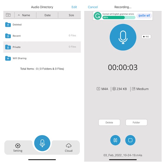 Audio Recorder HD & Voice Memos for iPhone and iPad