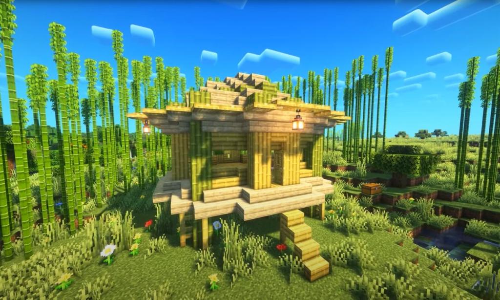 Bamboo House minecraft