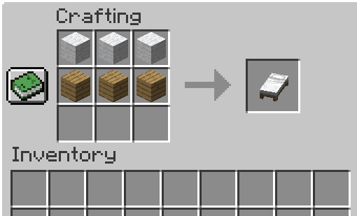 Bed Crafting Recipe