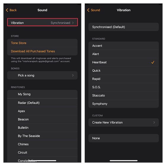 how to change ringtone on iphone alarm clock Change Alarm's Vibration Sound on iPhone