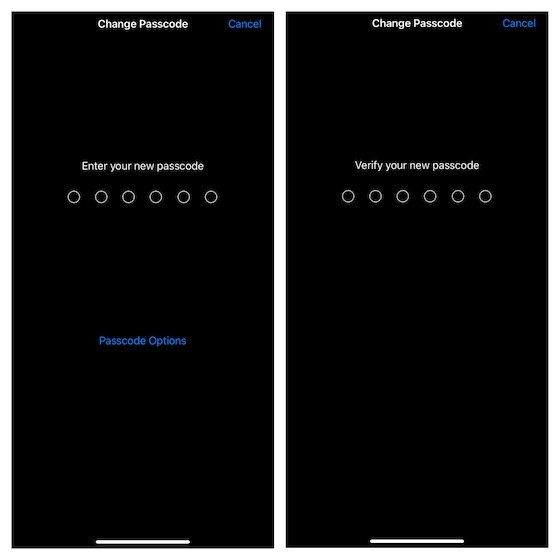 Change lock screen password on iPhone and iPad