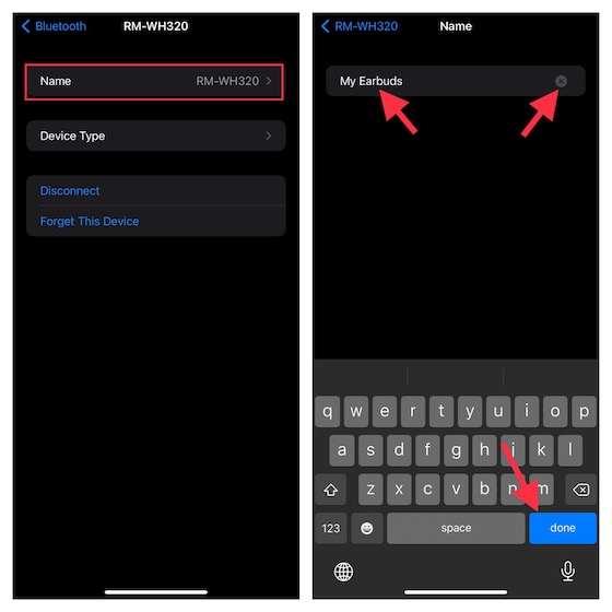 Change the name of your Bluetooth devices on iOS