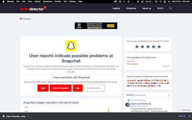 Check Snapchat Server to Ensure It's Not Facing Outage