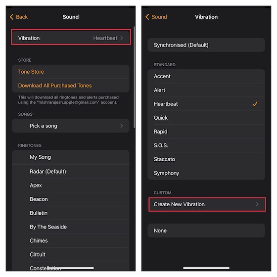 how to change ringtone on iphone alarm clock Create vibration sound on iPhone
