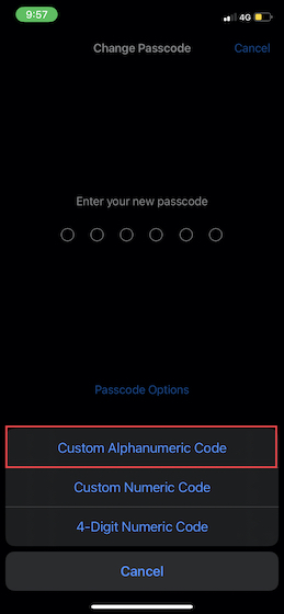 Custom Alphanumeric Code on iOS