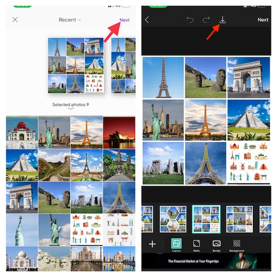 Design your collages using Picsart on iPhone and iPad