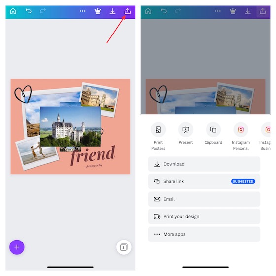 Laden Sie Collagen Von Canva Auf Ios Herunter