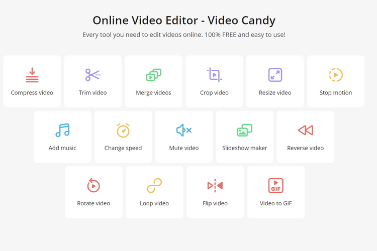 online video editor free