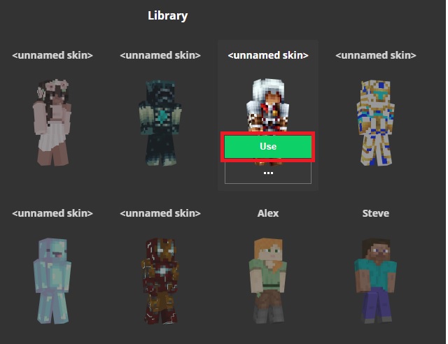 Equip skin in MC launcher Java - How to Change Minecraft Skin