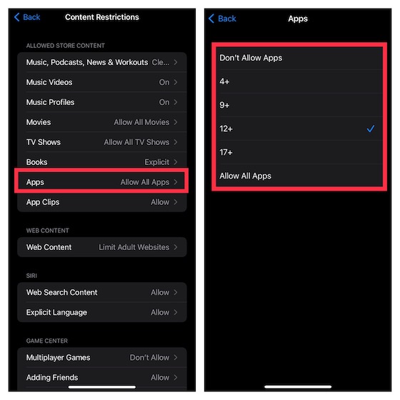 Hide apps based on ratings on iPhone and iPad