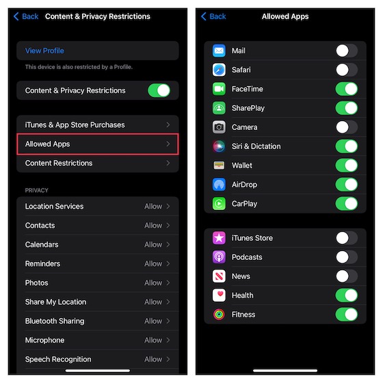 Hide Built-In Apps on Your iPhone