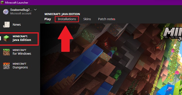 Installations in MC Launcher