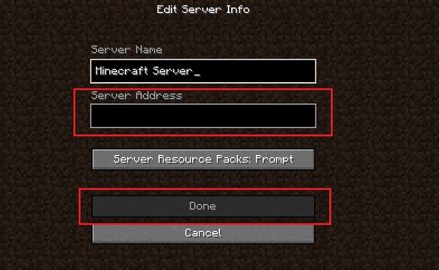 Join and add Minecraft Java server