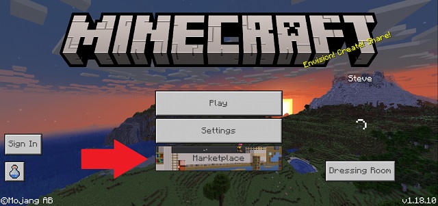 Marketplace option in MCPE