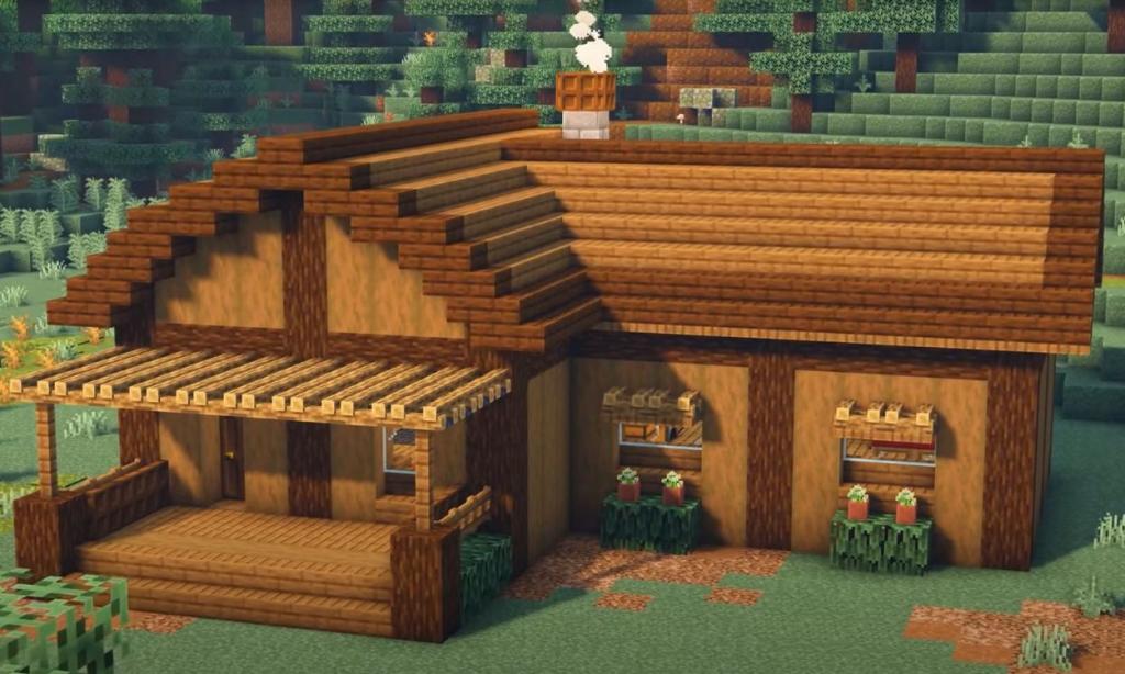 Minecraft Log House